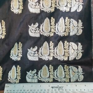 Saree Black with Gold and Silver Embroidery 6431